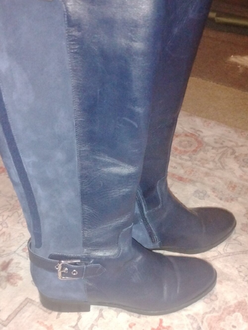 Marc Fisher Blue Heeled Boots